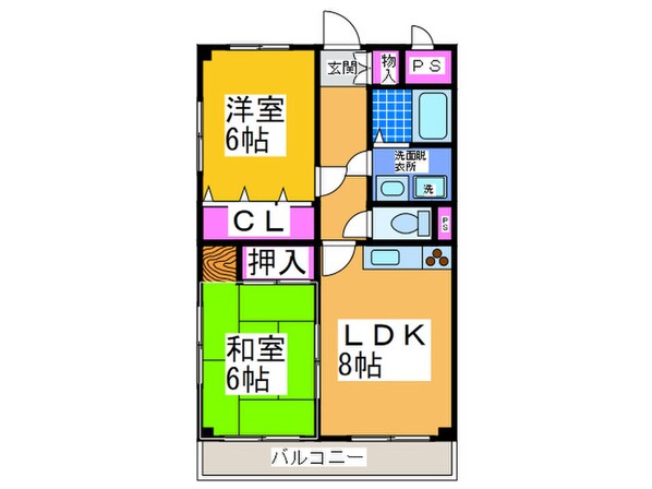 ベルジュール新金岡の物件間取画像